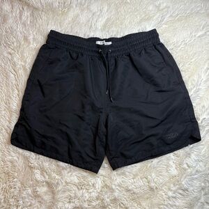 PacSun men’s medium Black volley Shorts mesh lined throughout 6” inseam